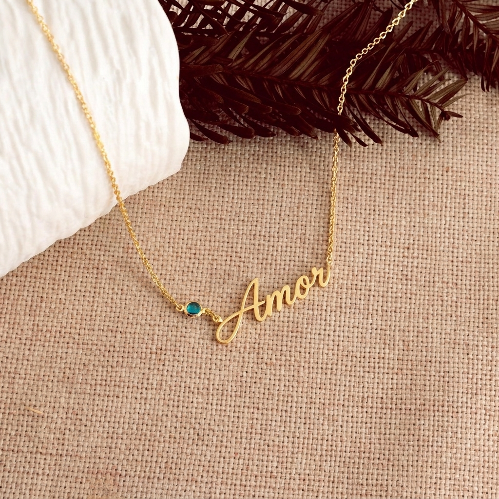 Amor | Rope Birthstone Necklace