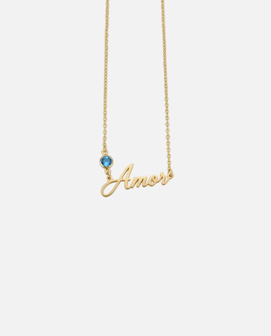Amor | Rope Birthstone Necklace