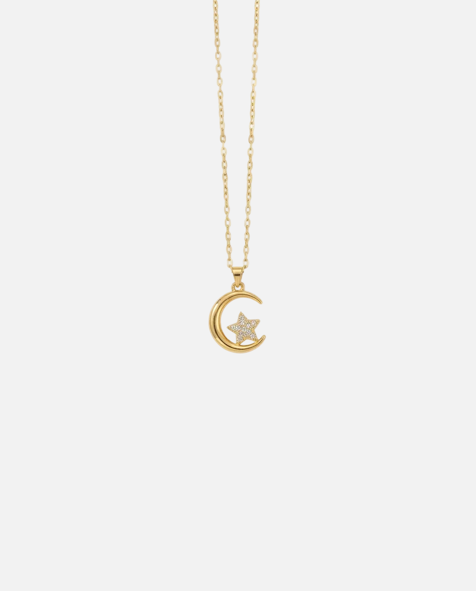 Celeste | Crescent Pendant Necklace